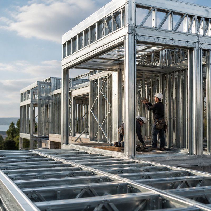 Estrutura de aço galvanizado